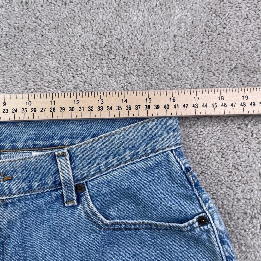 Vintage Levis Shorts Womens 14 Blue 950 Relaxed High Waist Mom Cotton Denim Y2K - Picture 6 of 11